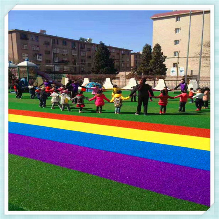 朝阳 足球门场人工草皮 操场人造草 幼儿园人工草图1