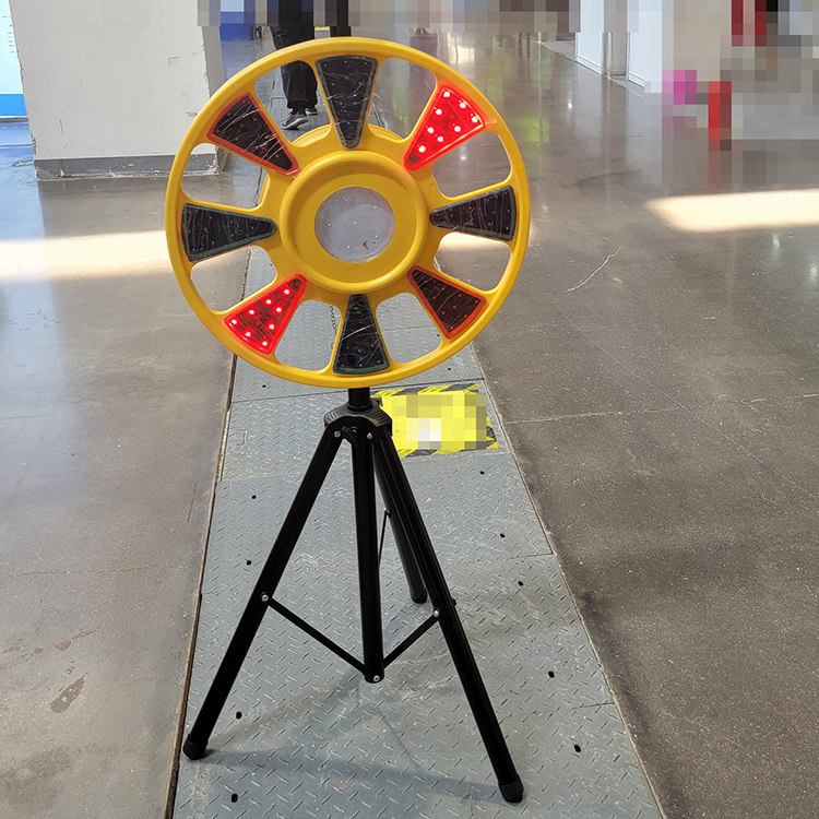 鑫煤xm-1太阳能回转灯 智能光控回转灯红蓝交通警示回旋路障灯图1