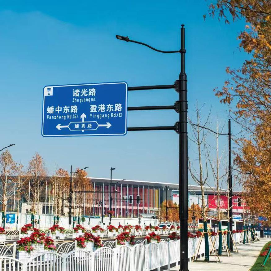 汉威光电HW-JTXHZHG-22031101 交通标志杆厂家供应 交通标志杆厂家图2