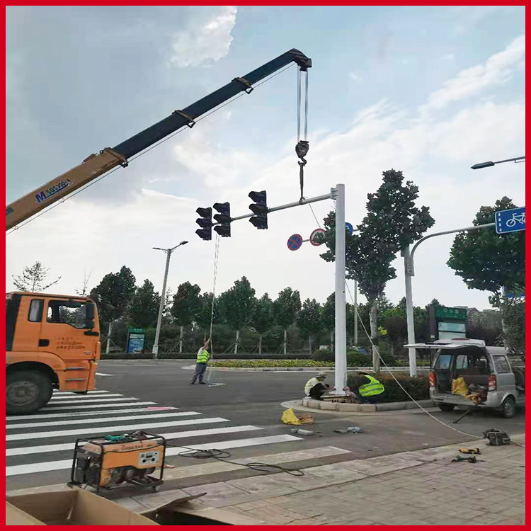 单悬臂标志杆交通 道路交通标志单悬臂 单悬臂交通标志杆图2