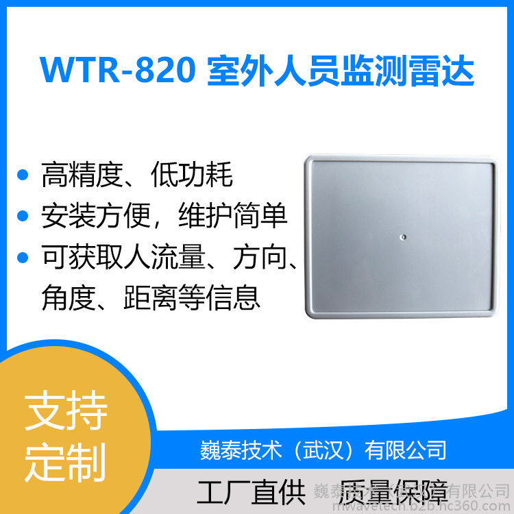 WTR-810人员监测雷达【智能安防/人数统计/可定制】图1