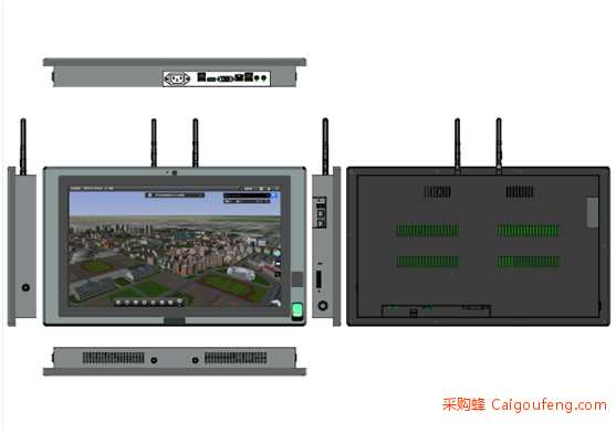 云众科技 MB1000安防系统集成平台智能终端 触摸屏图1